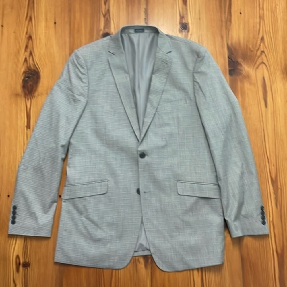 ☑️ Madison Suit Jacket - 44L - Modern Fit - Gray Check